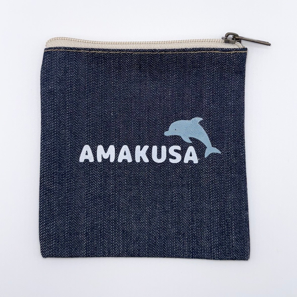 天草デニムポーチ（AMAKUSAロゴ）