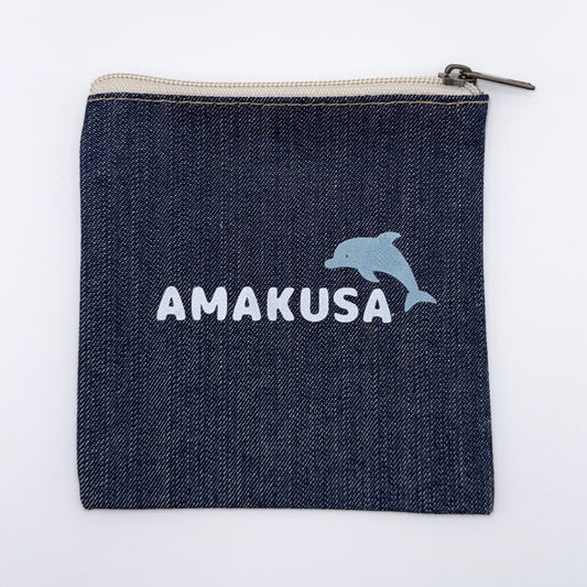 天草デニムポーチ（AMAKUSAロゴ）
